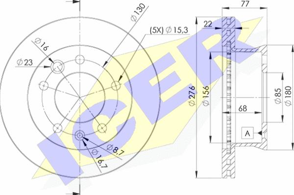 Icer 78BD0181-1 - Discofreno autozon.pro