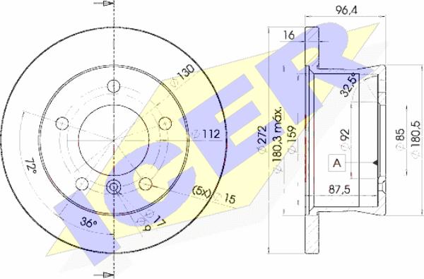 Icer 78BD0183-1 - Discofreno autozon.pro