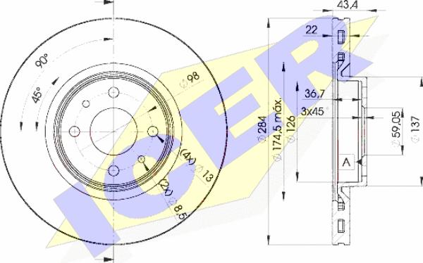 Icer 78BD0356-2 - Discofreno autozon.pro