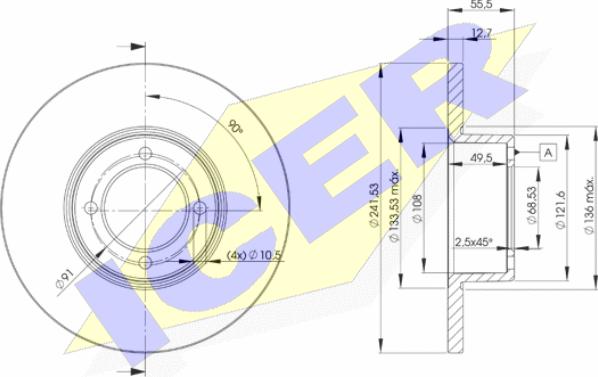 Icer 78BD0751-2 - Discofreno autozon.pro