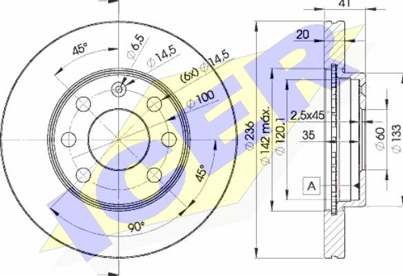 Icer 78BD1440-2 - Discofreno autozon.pro