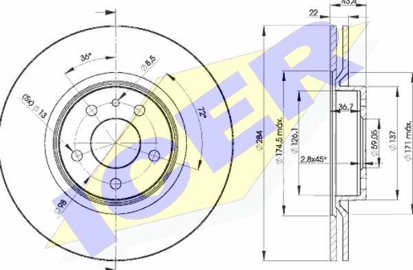 Icer 78BD1548-2 - Discofreno autozon.pro