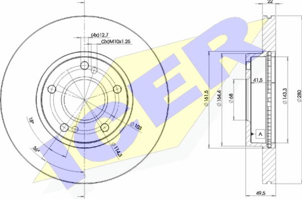 Icer 78BD1057-2 - Discofreno autozon.pro