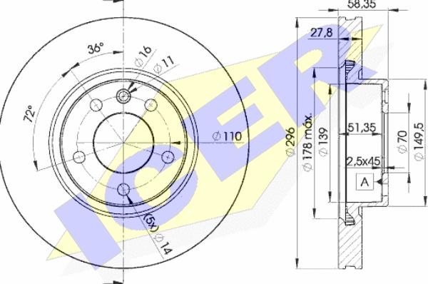 Icer 78BD1134-2 - Discofreno autozon.pro