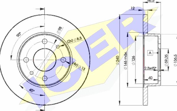 Icer 78BD1815-2 - Discofreno autozon.pro