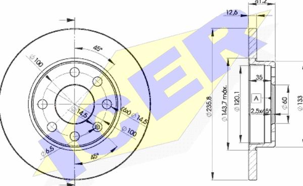 Icer 78BD1240-2 - Discofreno autozon.pro