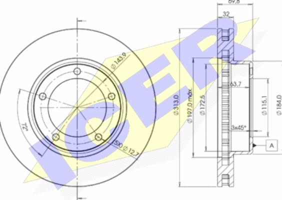 Icer 78BD1265-2 - Discofreno autozon.pro