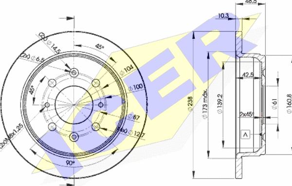 Icer 78BD1703-2 - Discofreno autozon.pro