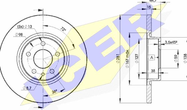 Icer 78BD8567-2 - Discofreno autozon.pro