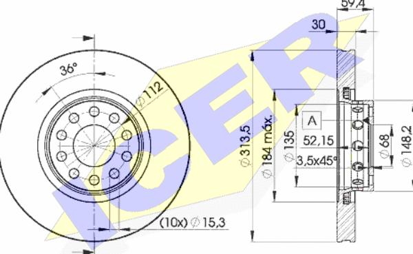 Icer 78BD8015-2 - Discofreno autozon.pro