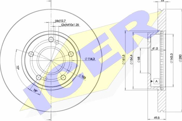 Icer 78BD8801-2 - Discofreno autozon.pro