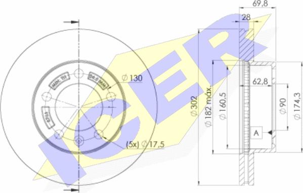 Icer 78BD8766-2 - Discofreno autozon.pro