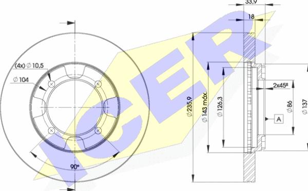 Icer 78BD8735-2 - Discofreno autozon.pro