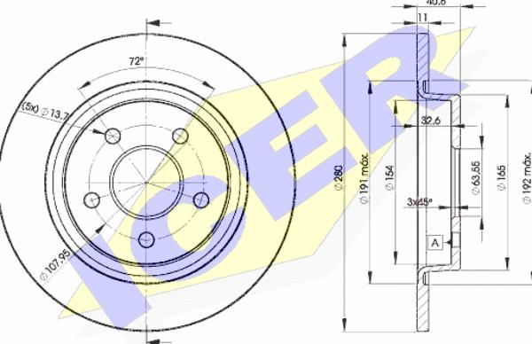 Icer 78BD3962-2 - Discofreno autozon.pro