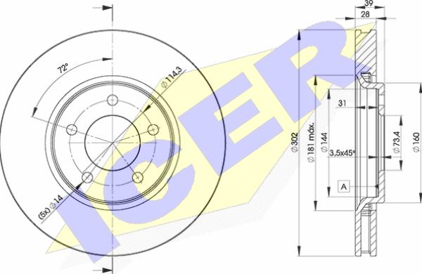 Icer 78BD3918-2 - Discofreno autozon.pro