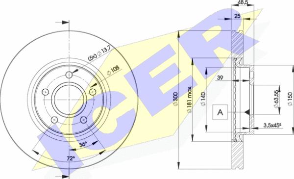 Icer 78BD3937-2 - Discofreno autozon.pro