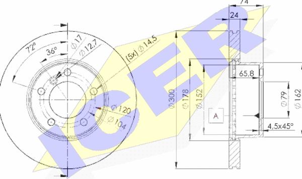 Icer 78BD3405-2 - Discofreno autozon.pro