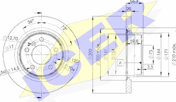 Icer 78BD3406-2 - Discofreno autozon.pro