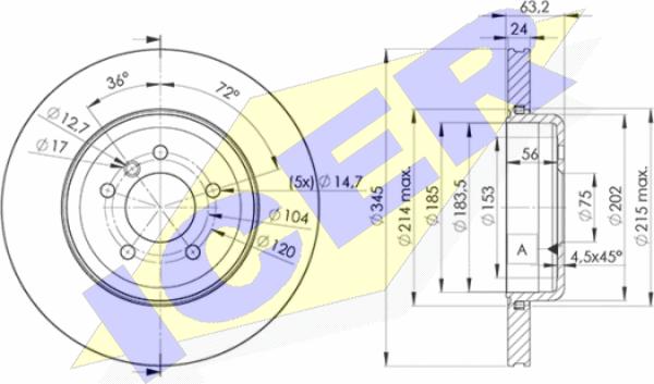 Icer 78BD3403-2 - Discofreno autozon.pro