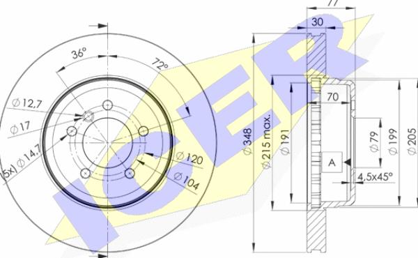 Icer 78BD3402-2 - Discofreno autozon.pro