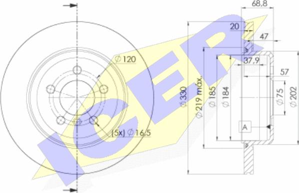 Icer 78BD3558-2 - Discofreno autozon.pro