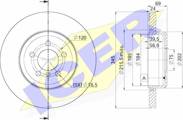 Icer 78BD3562-2 - Discofreno autozon.pro