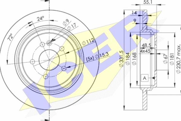 Icer 78BD3505-2 - Discofreno autozon.pro