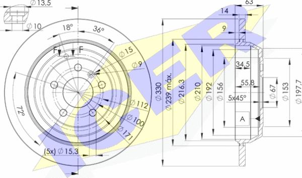 Icer 78BD3508-2 - Discofreno autozon.pro