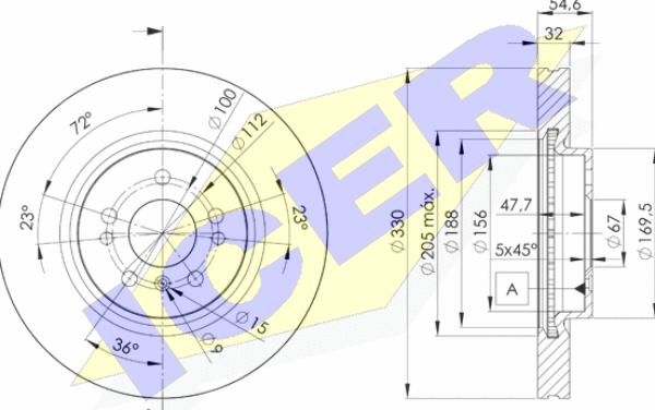 Icer 78BD3507-2 - Discofreno autozon.pro