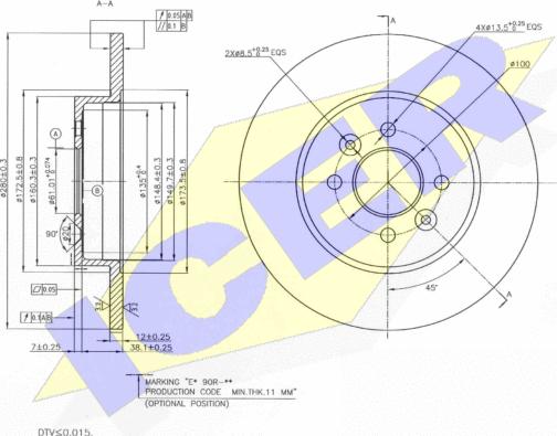 Icer 78BD3574-2 - Discofreno autozon.pro