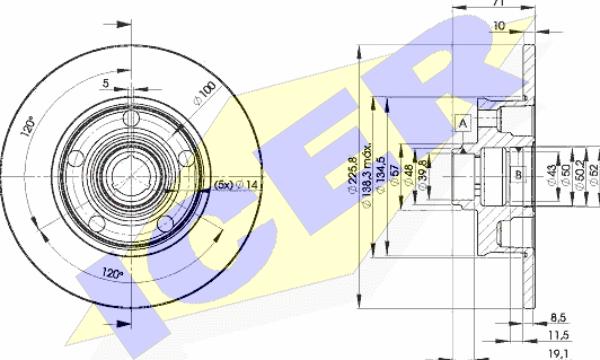 Icer 78BD3576-1 - Discofreno autozon.pro