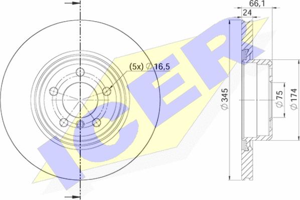 Icer 78BD3571-2 - Discofreno autozon.pro