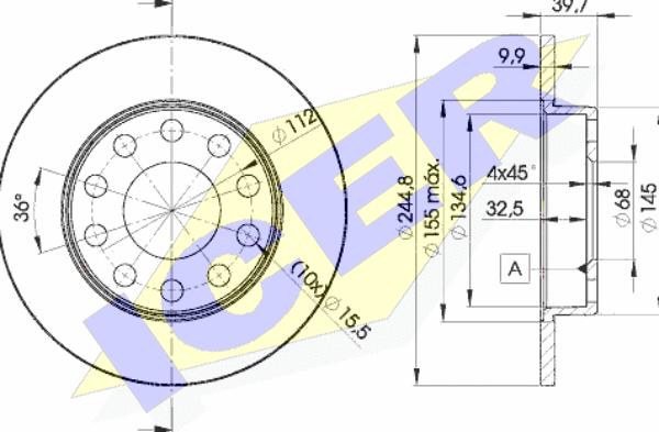 Icer 78BD3637-2 - Discofreno autozon.pro