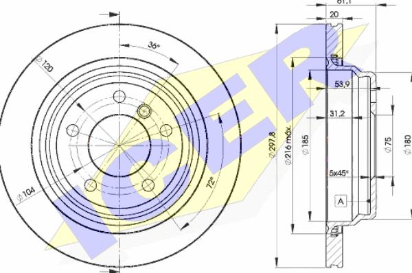 Icer 78BD3153-2 - Discofreno autozon.pro