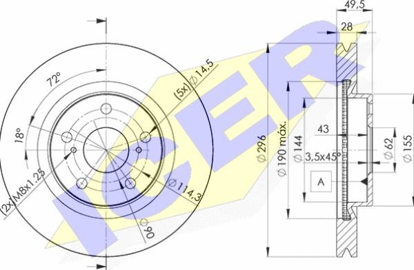 Icer 78BD3107-2 - Discofreno autozon.pro