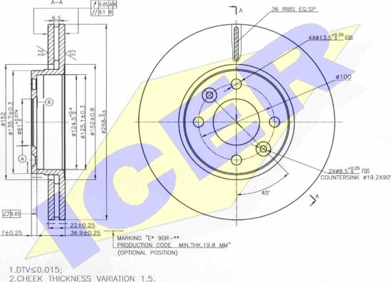 Icer 78BD3110-2 - Discofreno autozon.pro