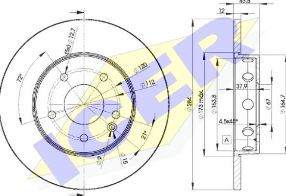 Icer 78BD3180-2 - Discofreno autozon.pro