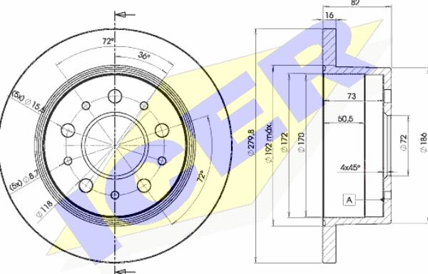 Icer 78BD3806-1 - Discofreno autozon.pro