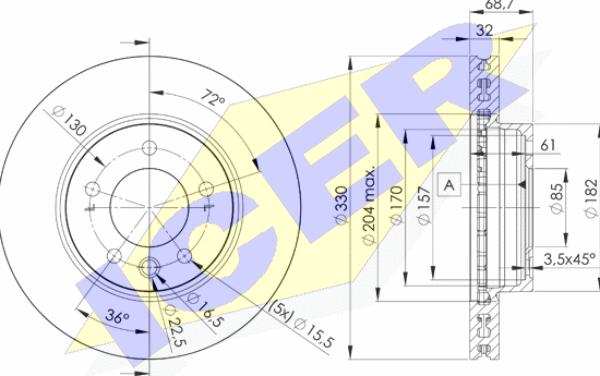 Icer 78BD3326-1 - Discofreno autozon.pro