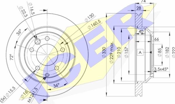 Icer 78BD3328-2 - Discofreno autozon.pro