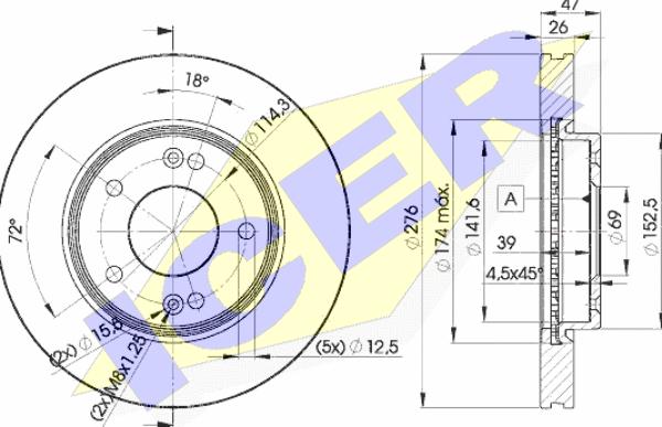 Icer 78BD3290-2 - Discofreno autozon.pro