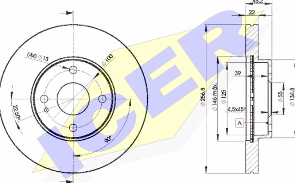 Icer 78BD3256-2 - Discofreno autozon.pro