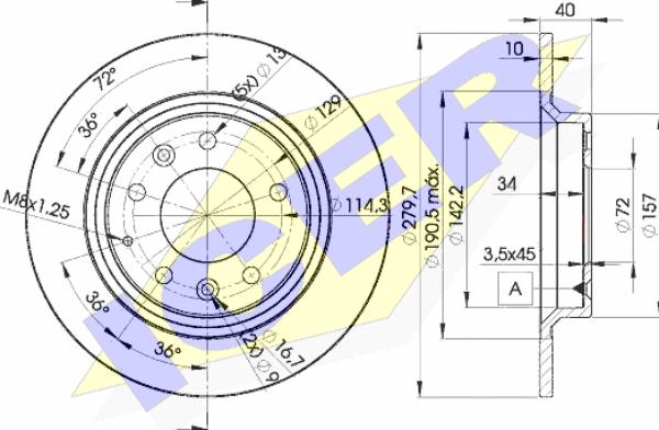 Icer 78BD3268-2 - Discofreno autozon.pro