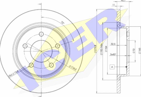 Icer 78BD3276-2 - Discofreno autozon.pro