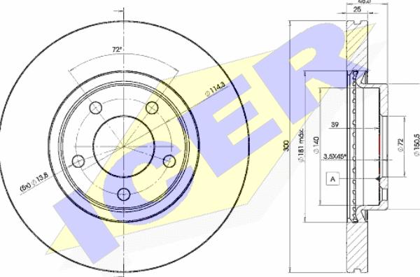 Icer 78BD3273-2 - Discofreno autozon.pro