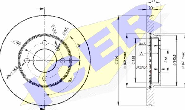 Icer 78BD3790-2 - Discofreno autozon.pro