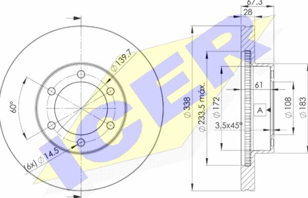 Icer 78BD2918-2 - Discofreno autozon.pro