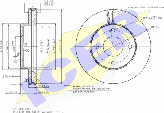 Icer 78BD2938-2 - Discofreno autozon.pro