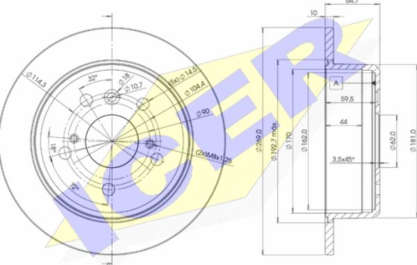 Icer 78BD2443-2 - Discofreno autozon.pro