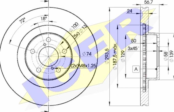 Icer 78BD2630-2 - Discofreno autozon.pro